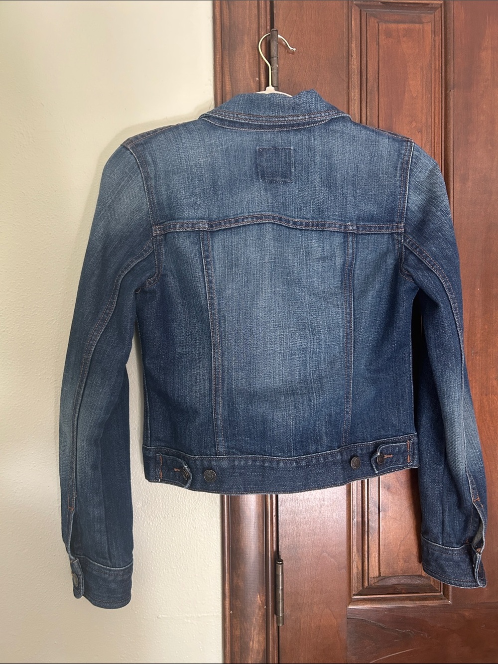 NWOT Old Navy Women's Stonewash Indigo Blue Denim Jacket - Picture 7 of 8
